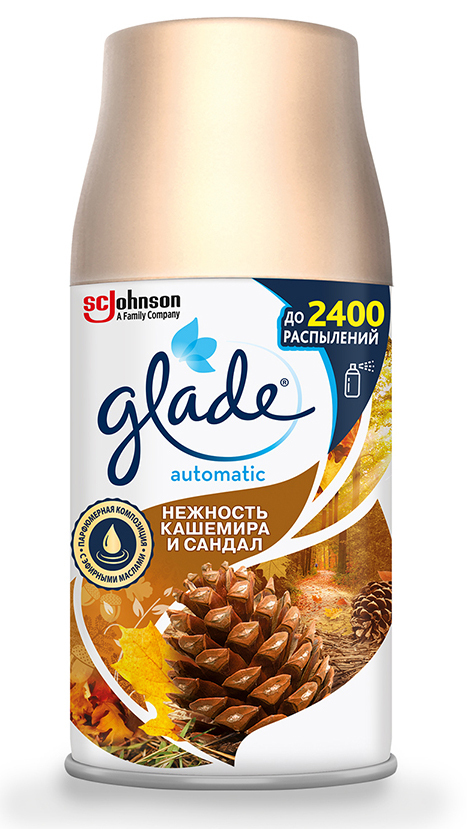 Купить Glade сменный баллон Нежность кашемира и Сандал для ванной и ...