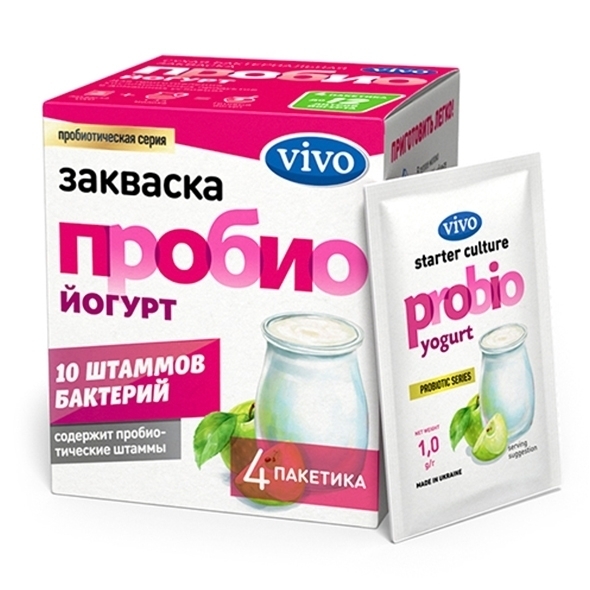 Купить Закваска VIVO Пробио йогрут 4 г 4 пакетика в кредит в Алматы ...