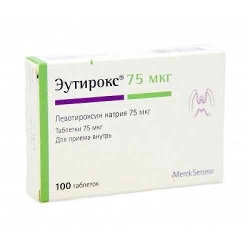 Купить Эутирокс 75 мг №100 в кредит в Алматы – Kaspi Магазин
