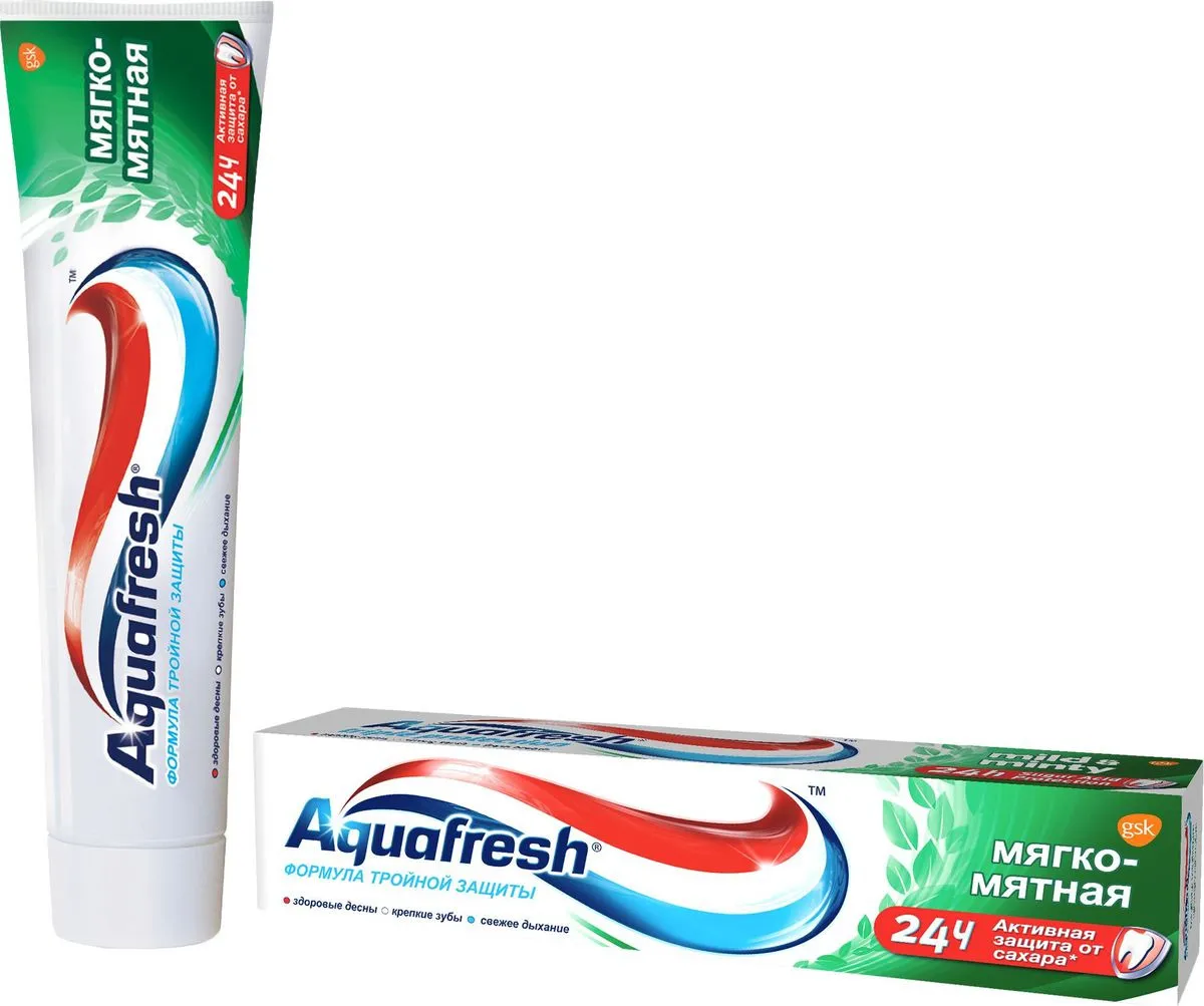 Купить Aquafresh зубная паста Мягко-мятная 100 мл в кредит  .
