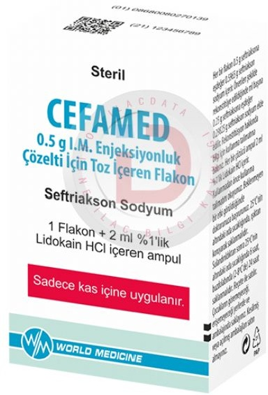 Купить Цефамед раствор 0.5 мг 1 шт в кредит в Алматы – Kaspi Магазин