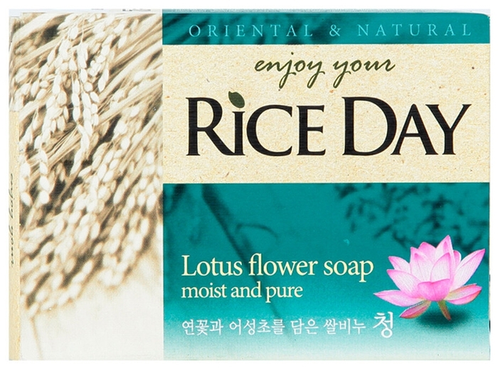 Купить Кусковое мыло туалетное CJ LION Rice Day с лотосом 100 г в ...
