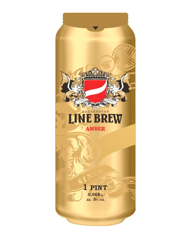 Купить Line Brew Amber пиво фильтрованное, янтарное 5% 568 мл в кредит ...