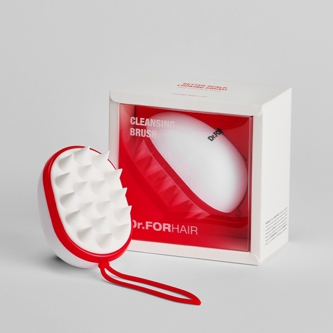 Купить Dr.FORHAIR щетка-массажер Cleansing Brush белый, красный в ...