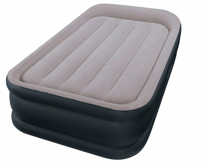 intex deluxe raised pillow mattress 67737e review
