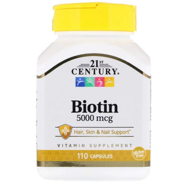 Купить 21st Century витамин Biotin 5000 мкг 110 капсул в кредит в ...