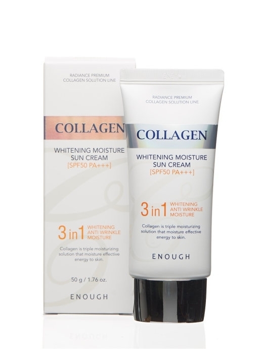 Купить ENOUGH крем Collagen Whitening Moisture Sun Cream 3 in 1 SPF 50 ...