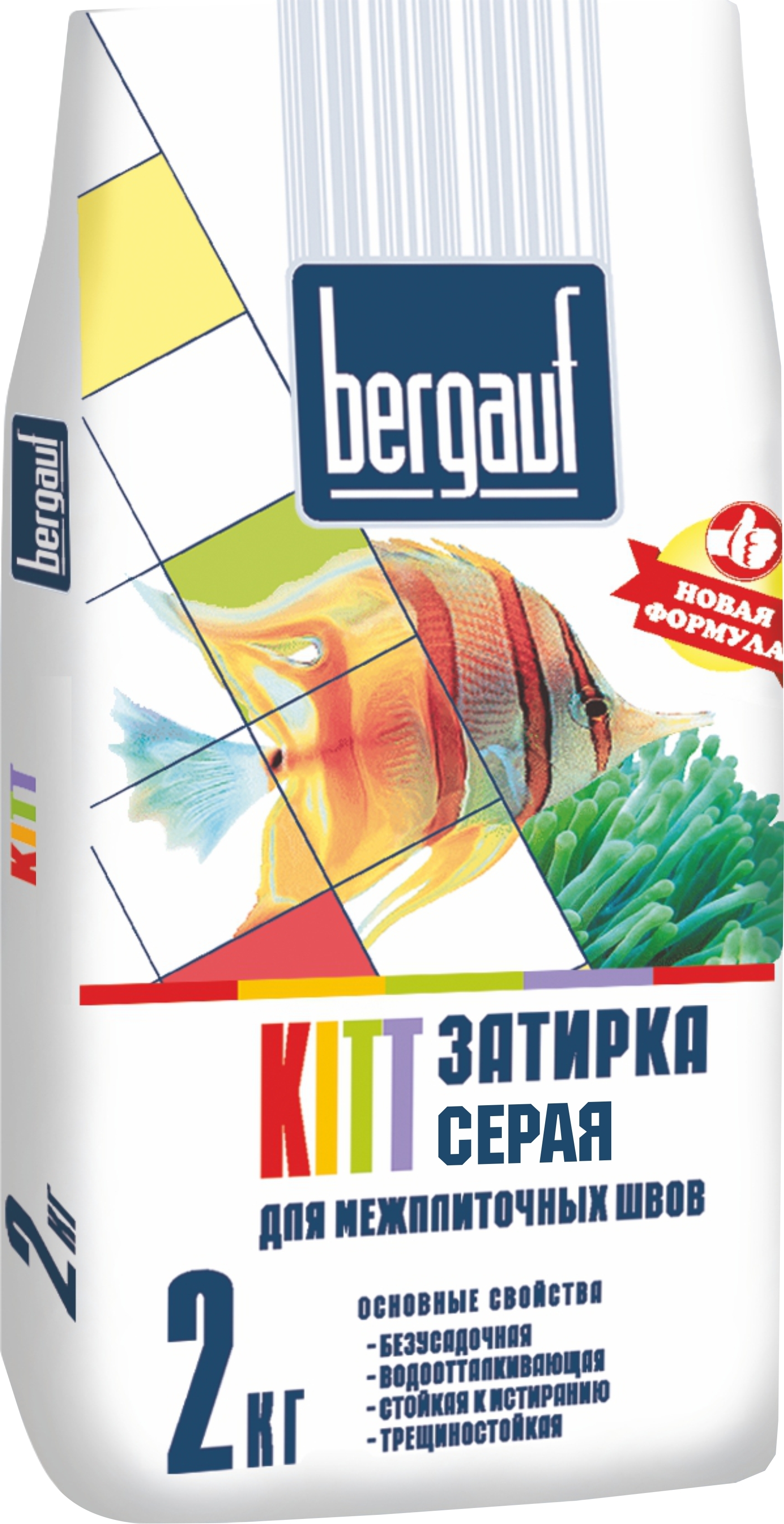 Купить Bergauf Kitt затирка серая 2 кг в кредит  – Kaspi Магазин